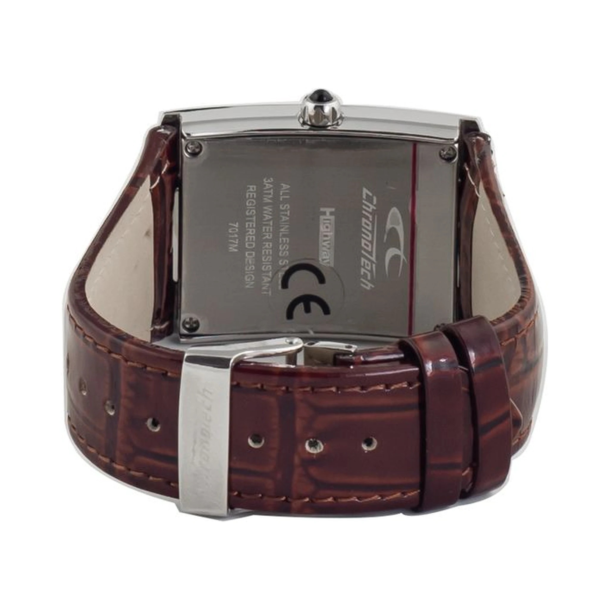 Brown Leather Dress Watch