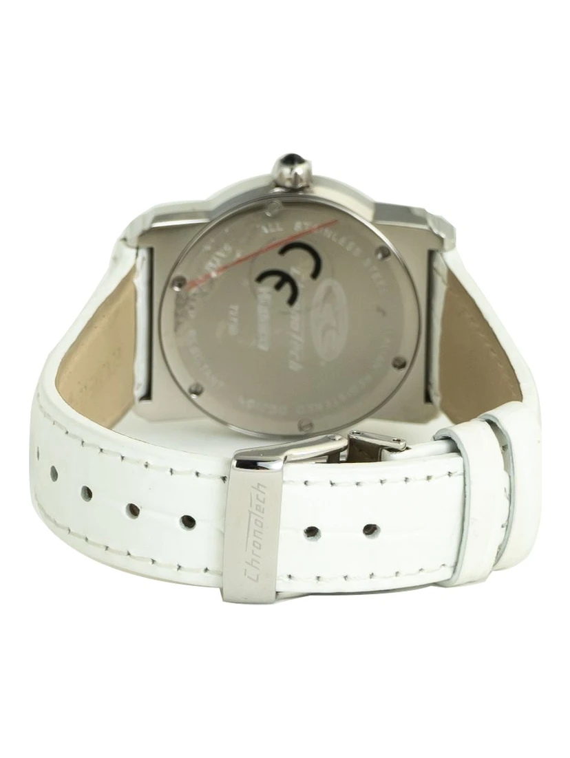 White Leather Bracelet Watch