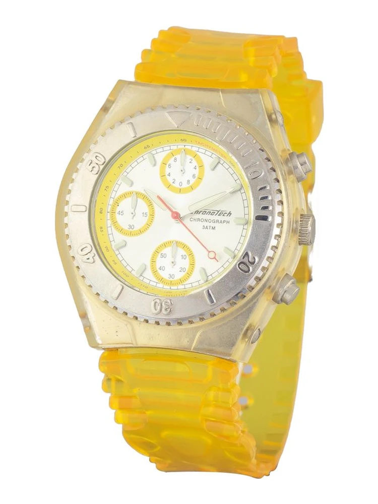 Yellow Rubber Sport Watch