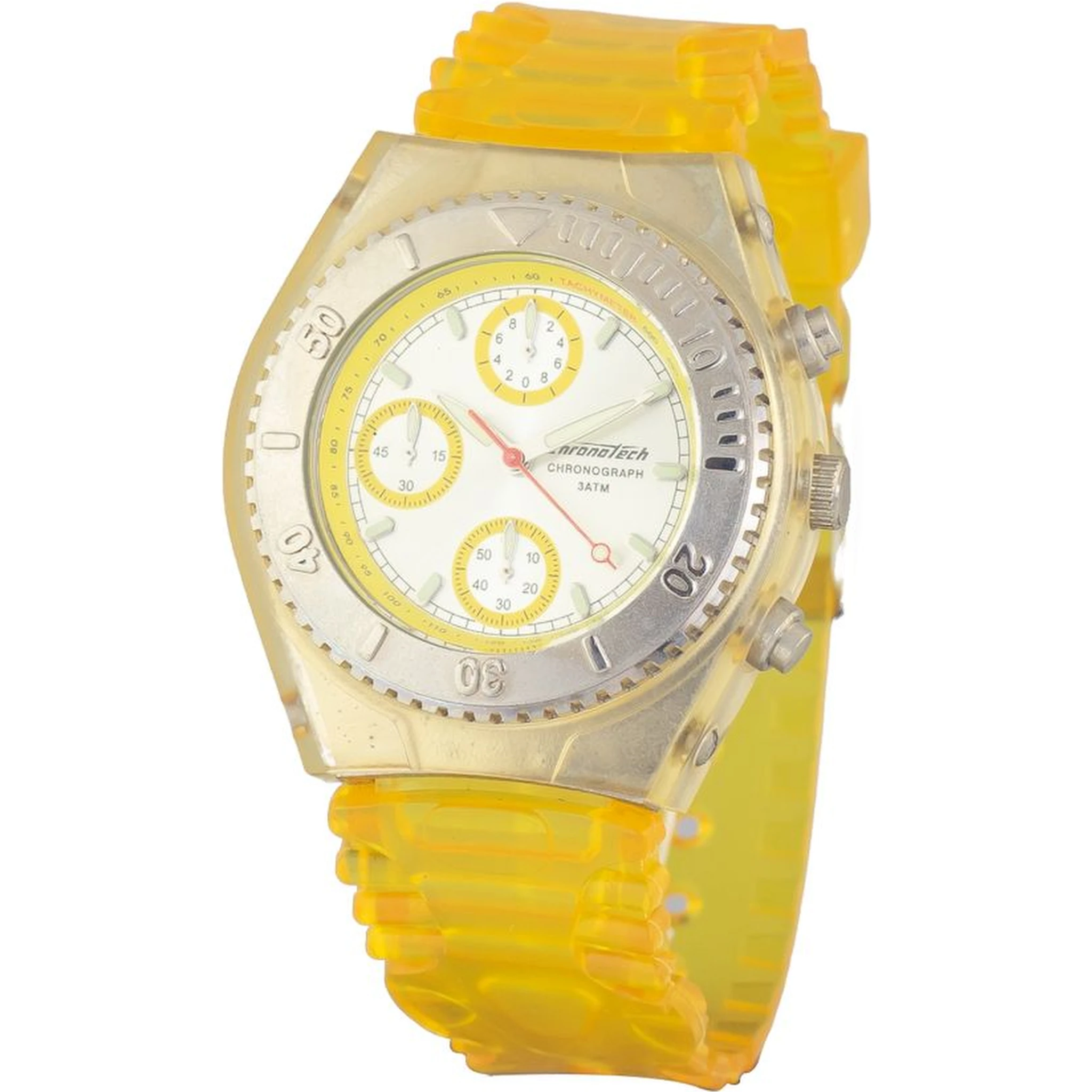 Yellow Rubber Sport Watch
