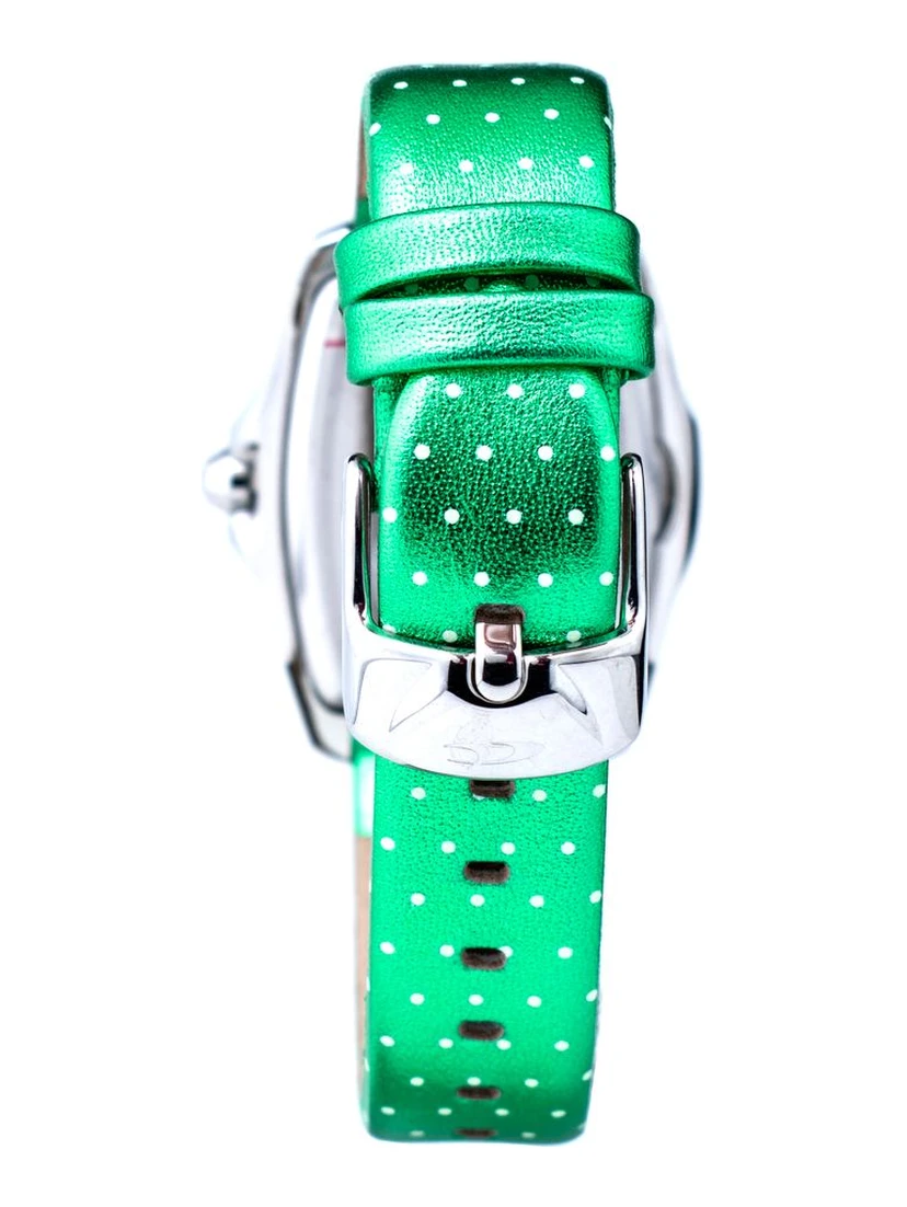 Green Leather Dress Watch