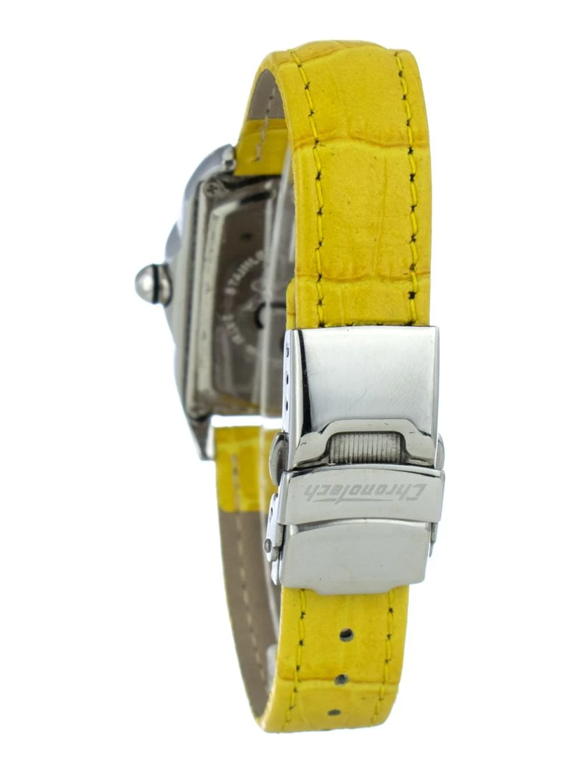 Yellow Leather Dress Watch