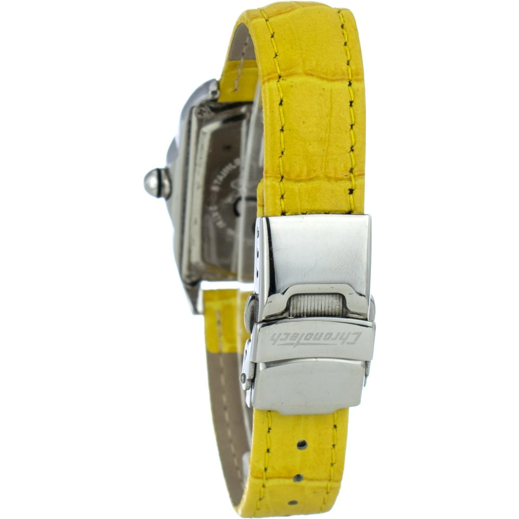 Yellow Leather Dress Watch