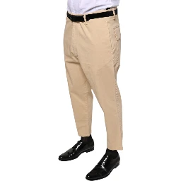 Beige HOUSTON Men Cropped Dress Pants