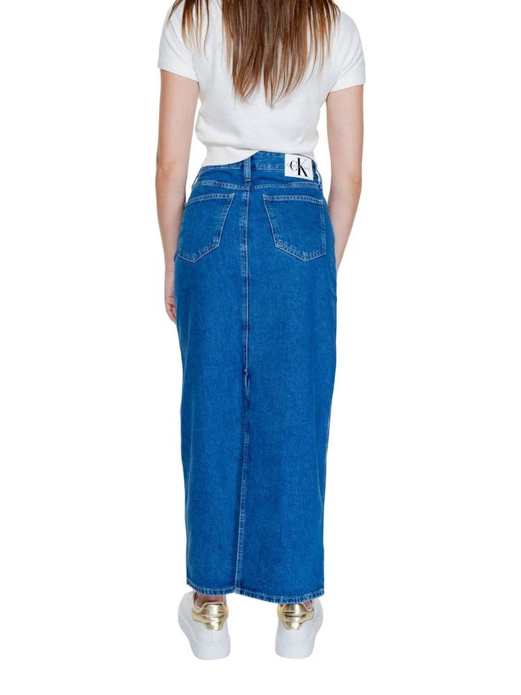 Blue Cotton Long Skirt alternative