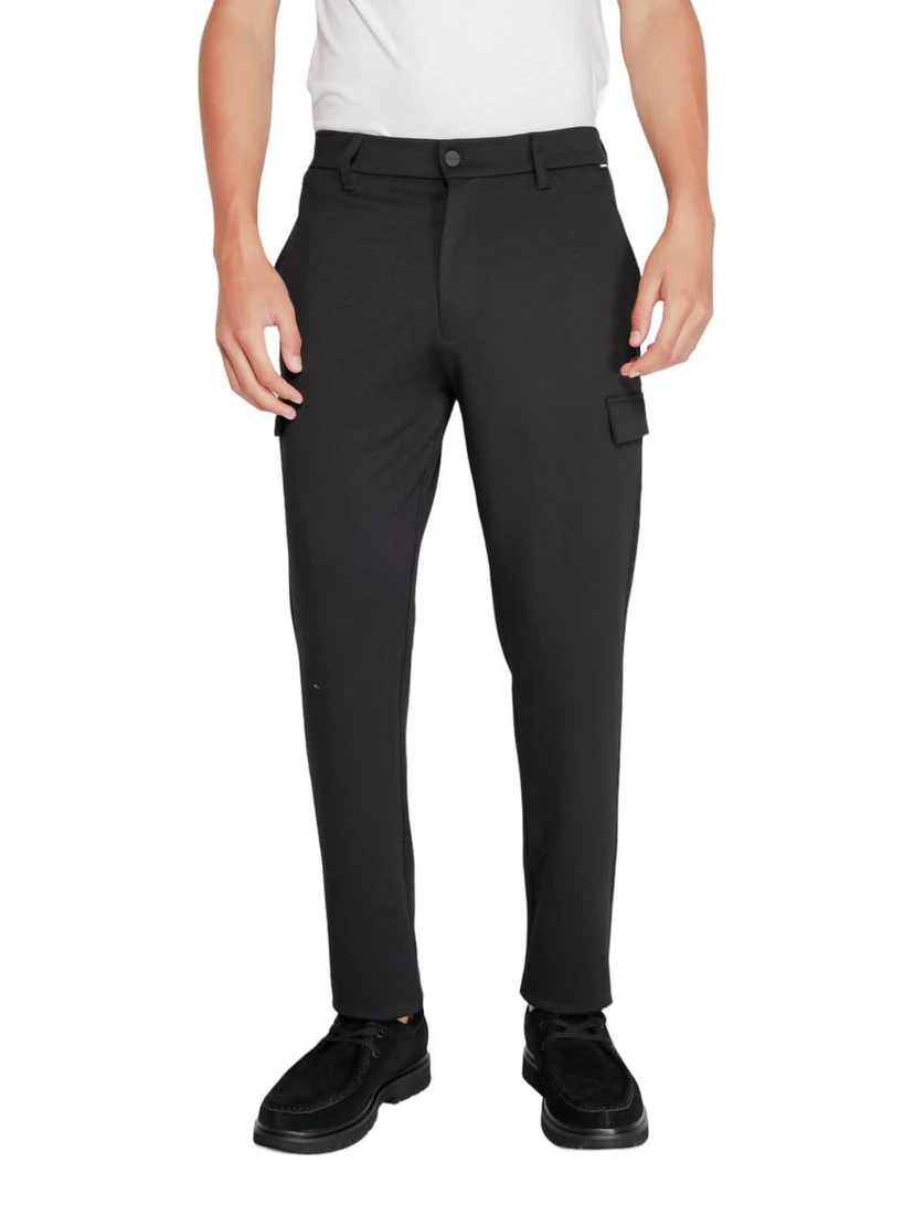 Black Recycled Polyester Joggers (Workout Pants)