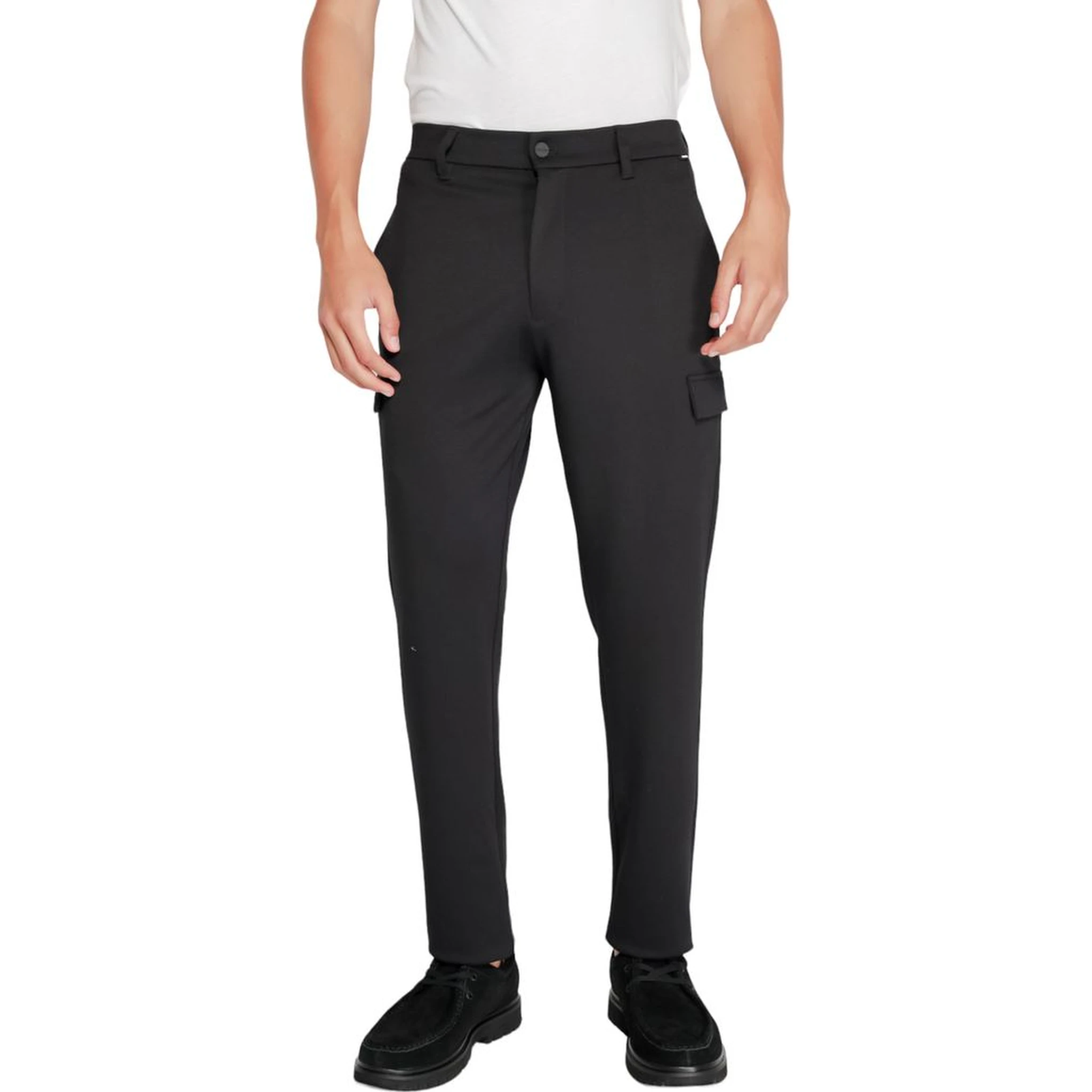 Black Recycled Polyester Joggers (Workout Pants)