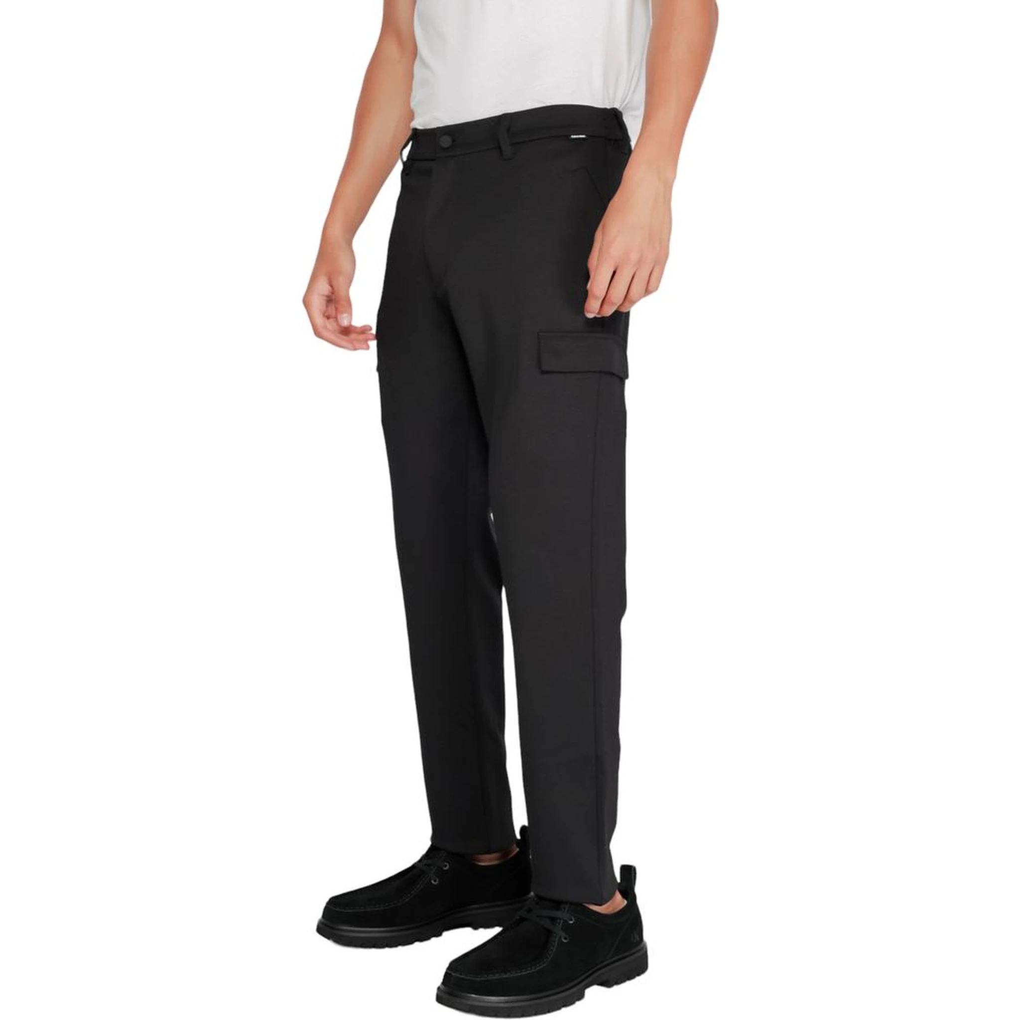 Black Recycled Polyester Joggers (Workout Pants)