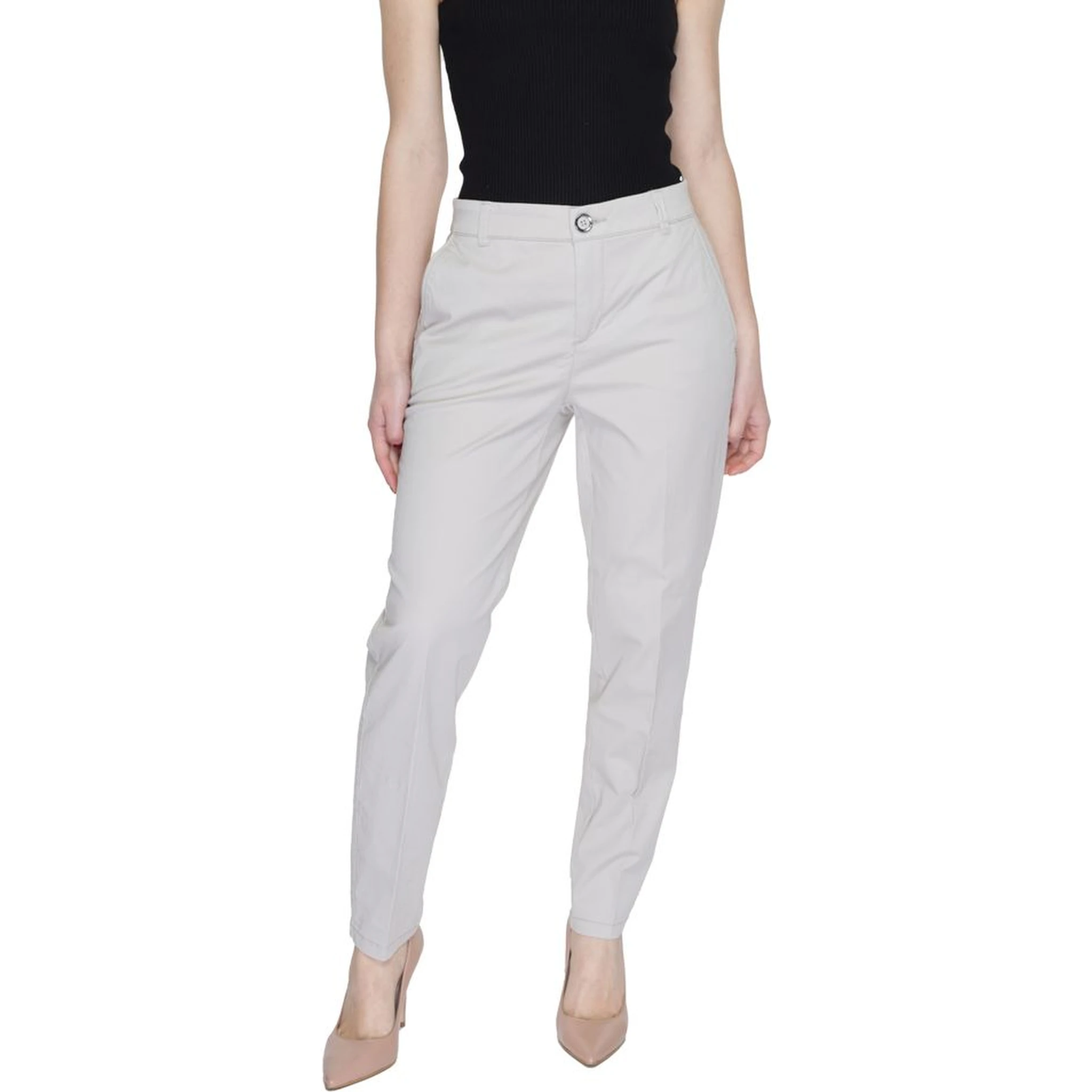 Beige Cotton Pant