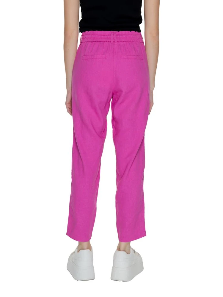 Multicolor Linen Casual Pants alternative