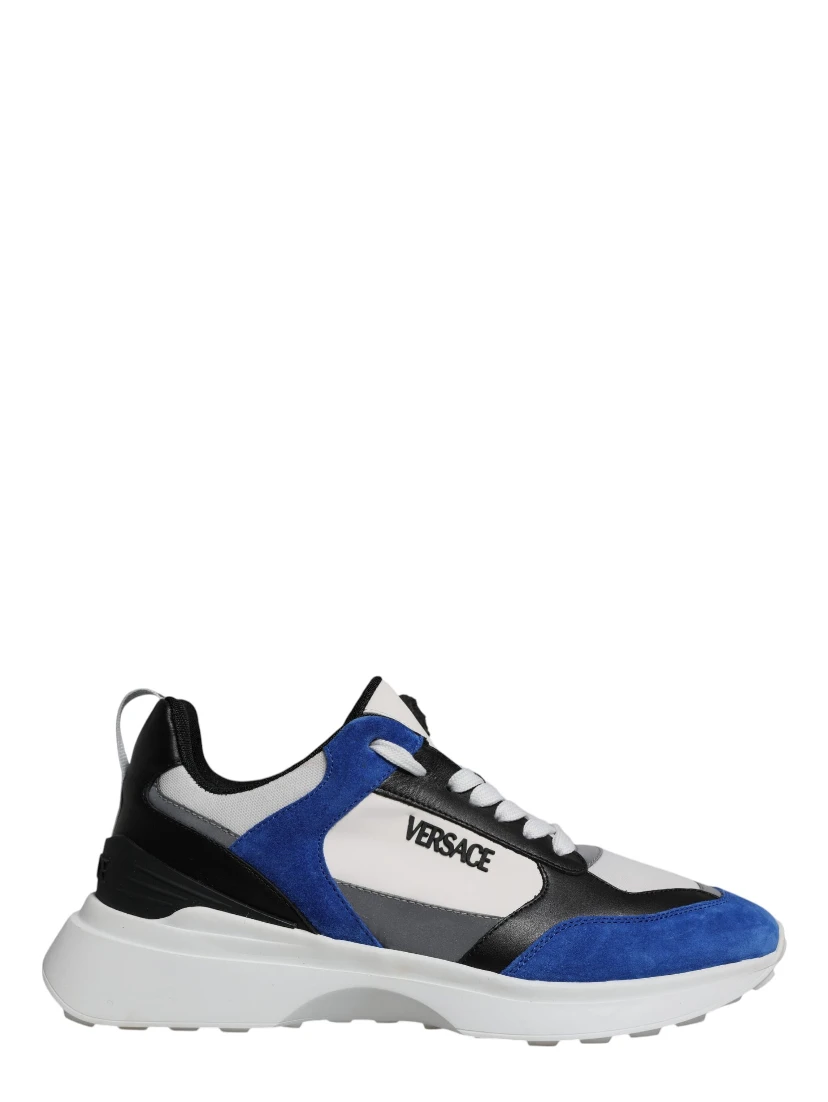 Multicolor Canvas Quad Fabric Medusa Low Top Sneakers Shoes