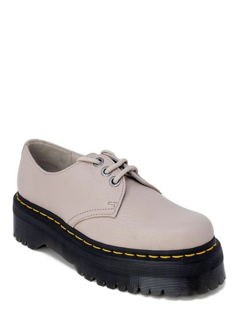 Purple Leather Lace-Up Boots