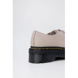 Purple Leather Lace-Up Boots