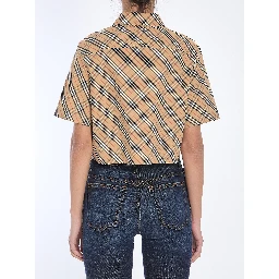 Check cropped shirt