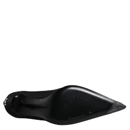 Black Viscose Mesh Sock Style Boots Shoes