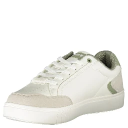 White Polyester Sneaker