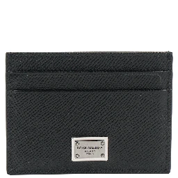 Calfskin Card Holder With Branded Plate