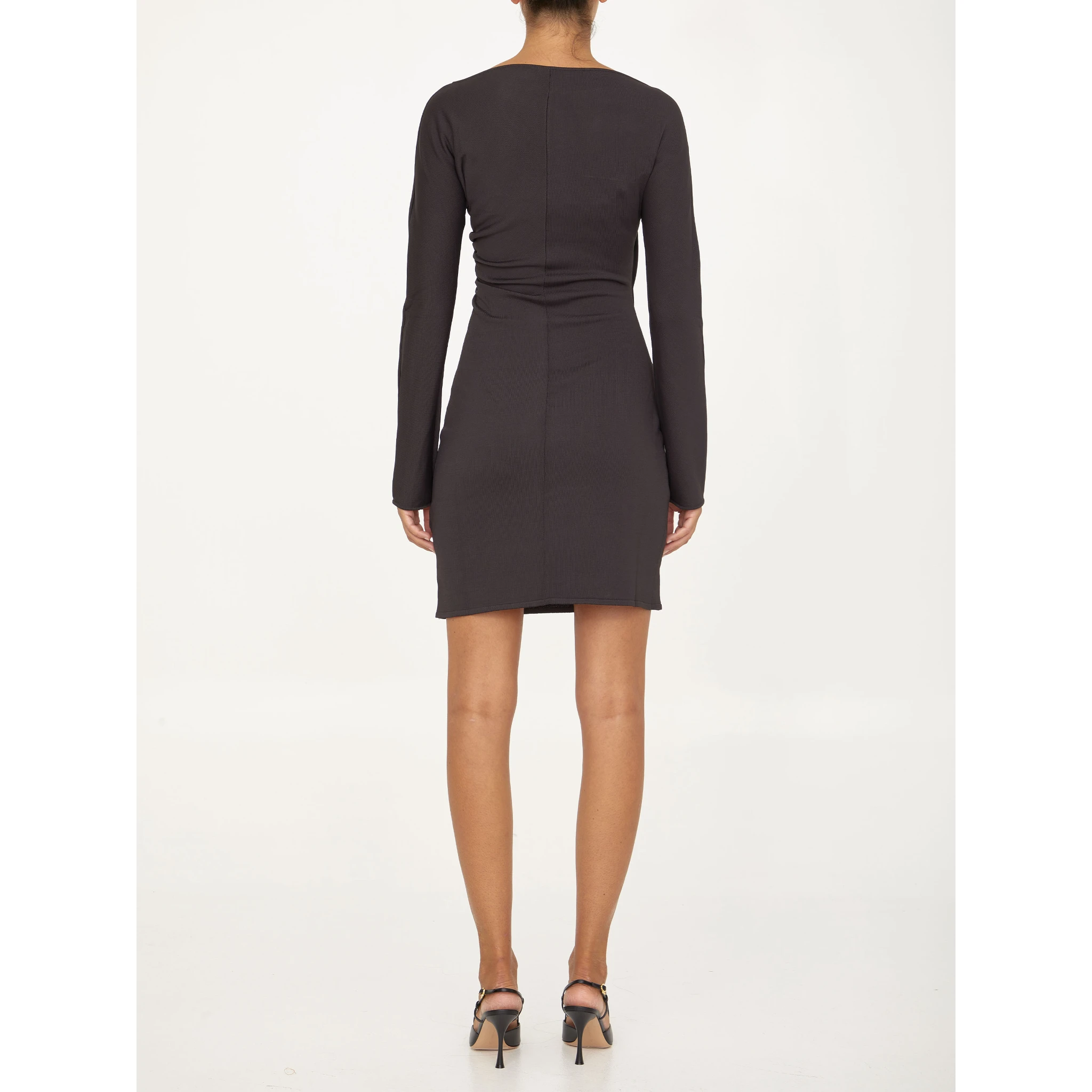 Brown viscose dress