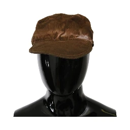 Brown Newsboy Beret Cabbie Fedora Hat