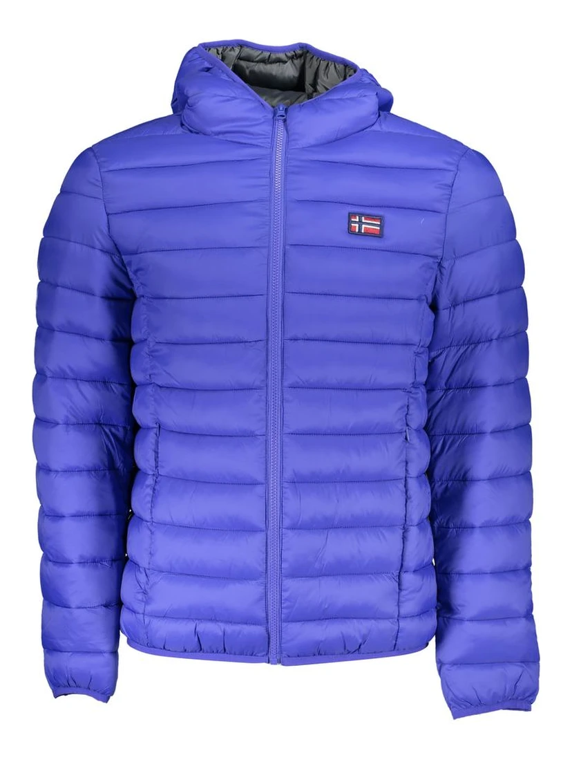 Blue Polyamide Jackets & Coat