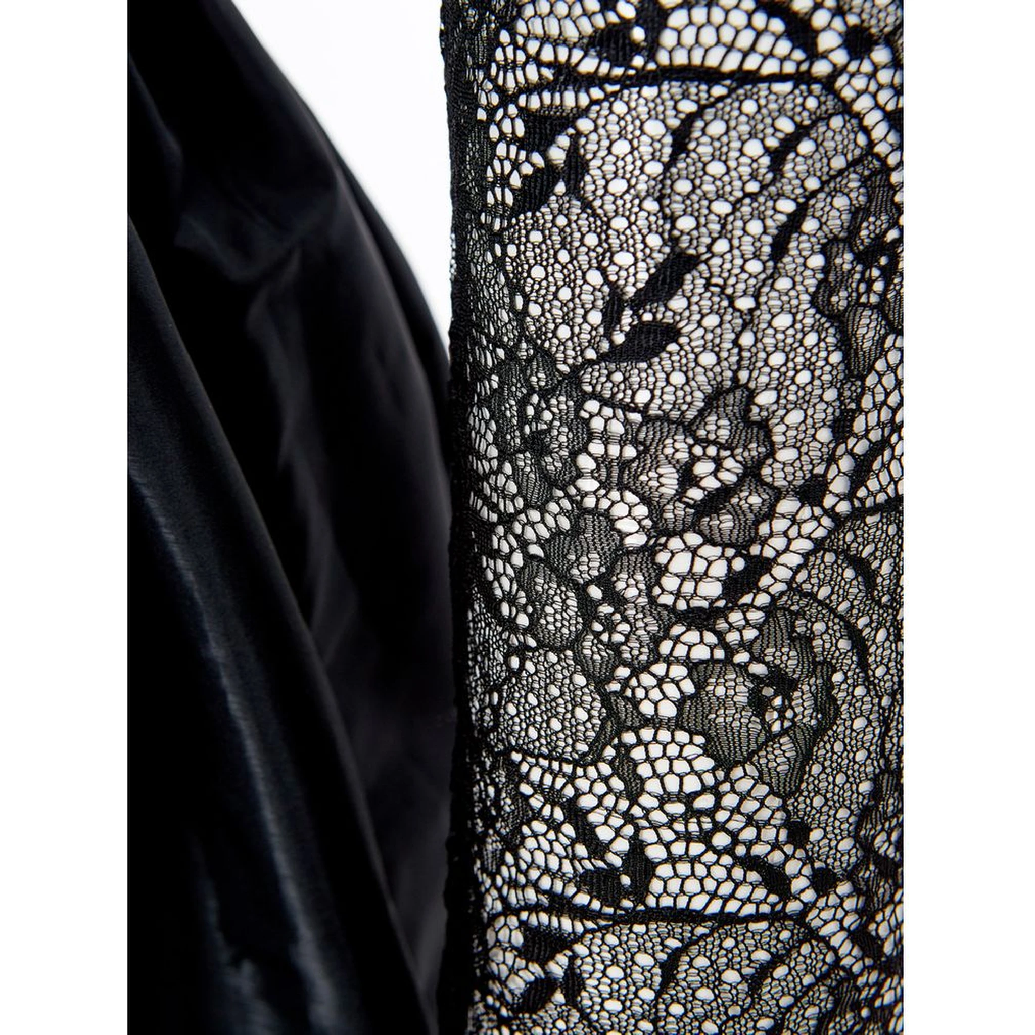 Black Polyester Cocktail Dress