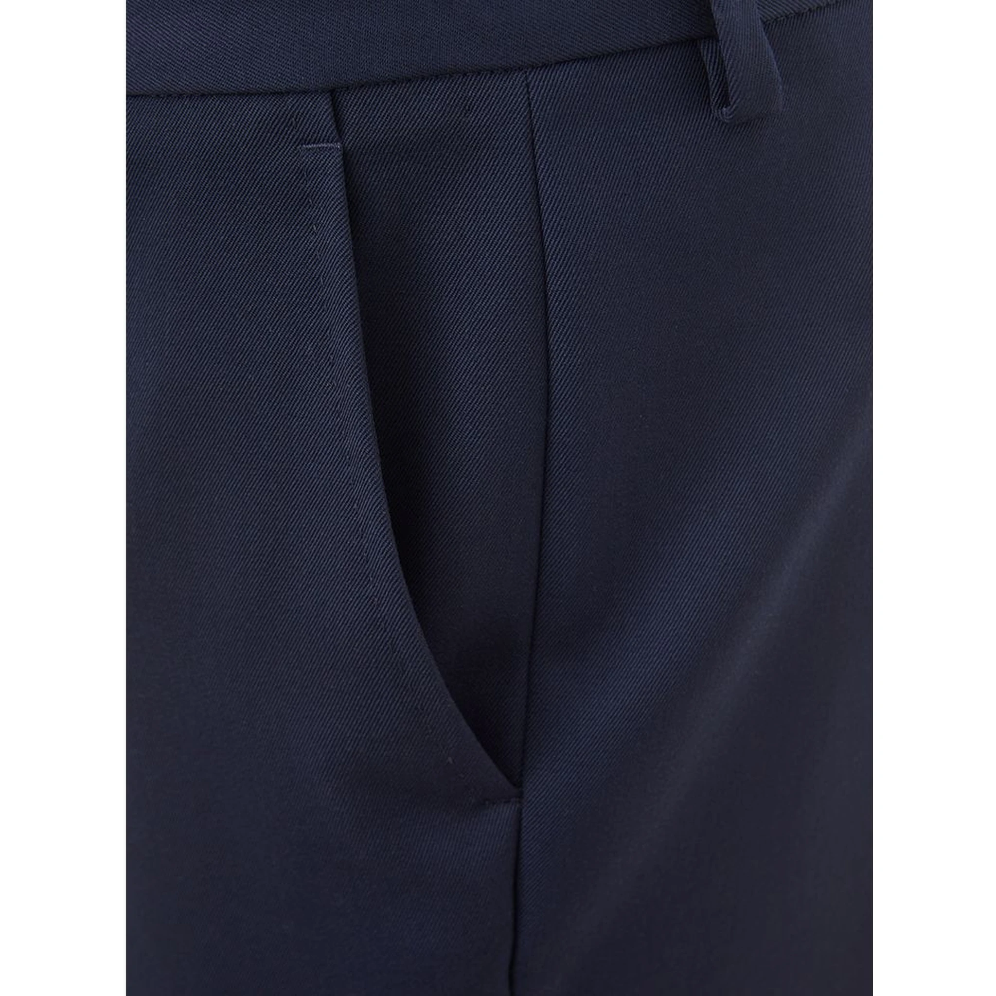 Blue Wool Dress Pants