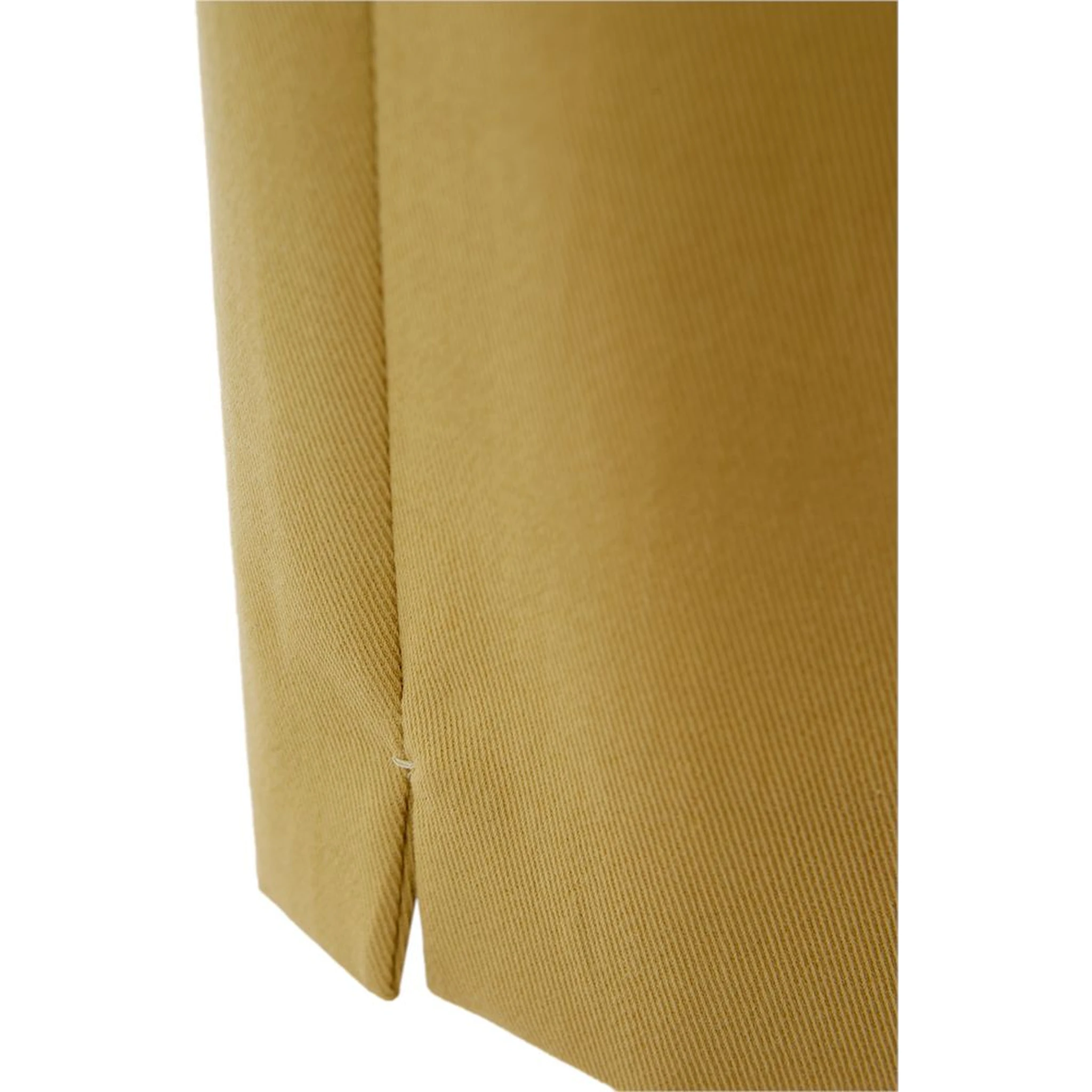 Gold Cotton Casual Pants