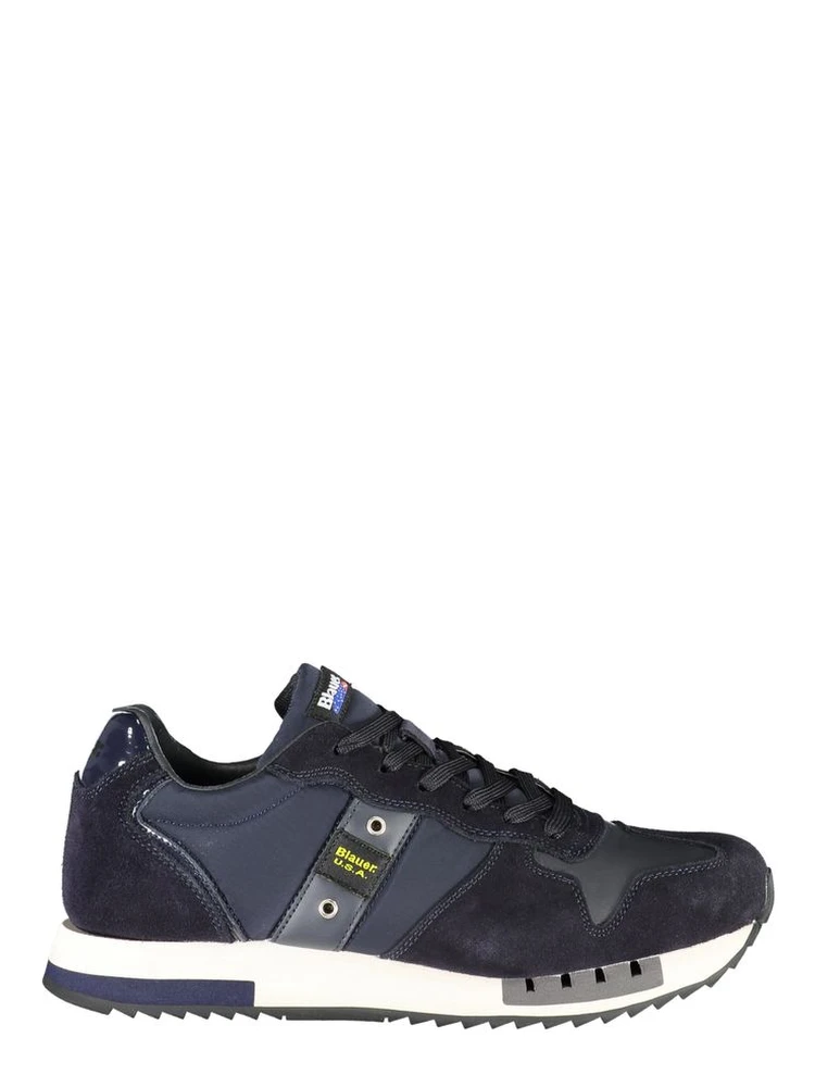 Blue Polyester Sneaker