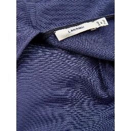 Blue Viscose Casual Dress