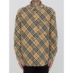 Check wool shirt