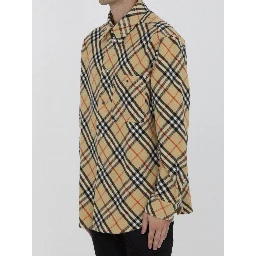 Check wool shirt