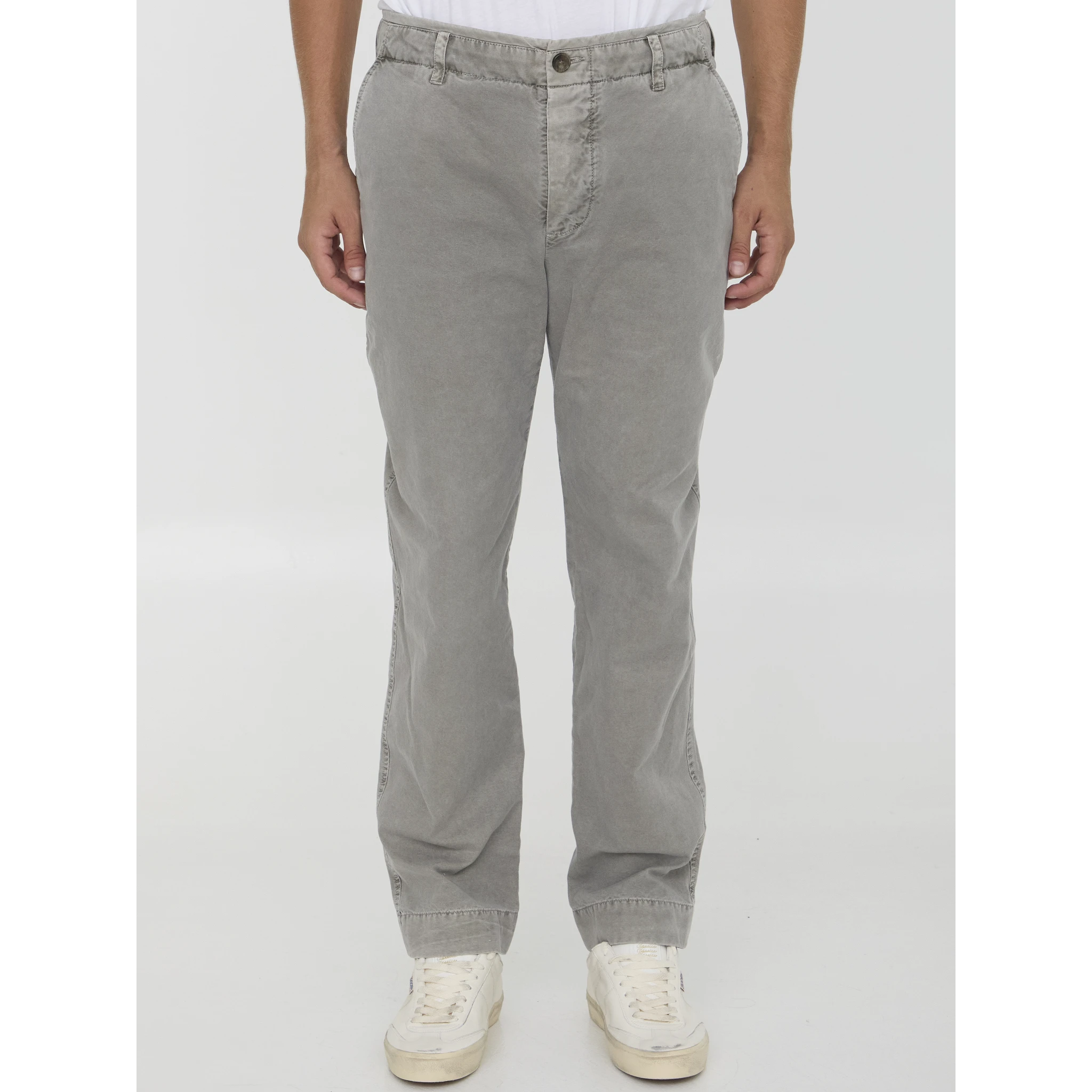 Rigid canvas pants