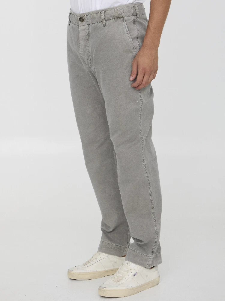 Rigid canvas pants alternative