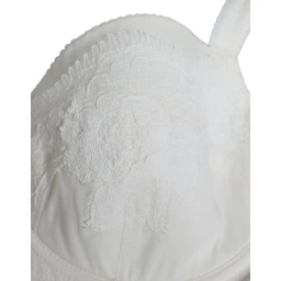 White Silk Stretch Panty Balconette Bra Underwear