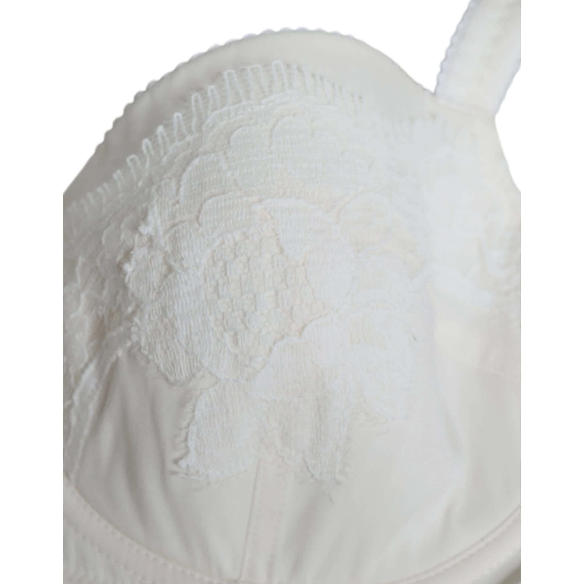 White Silk Stretch Panty Balconette Bra Underwear