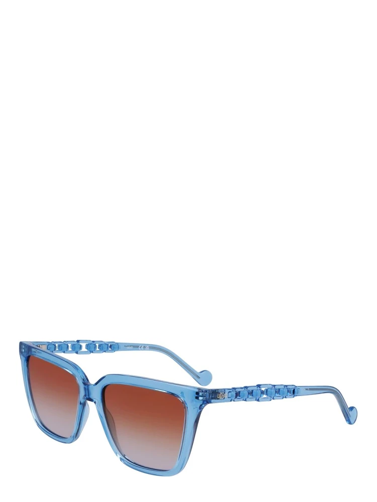 Blue Injected Sunglasses