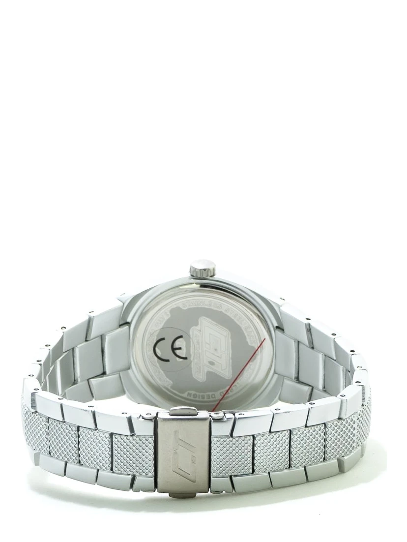 Silver Polycarbonate Dress Watch