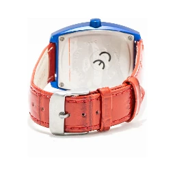 Red Leather Dress Watch