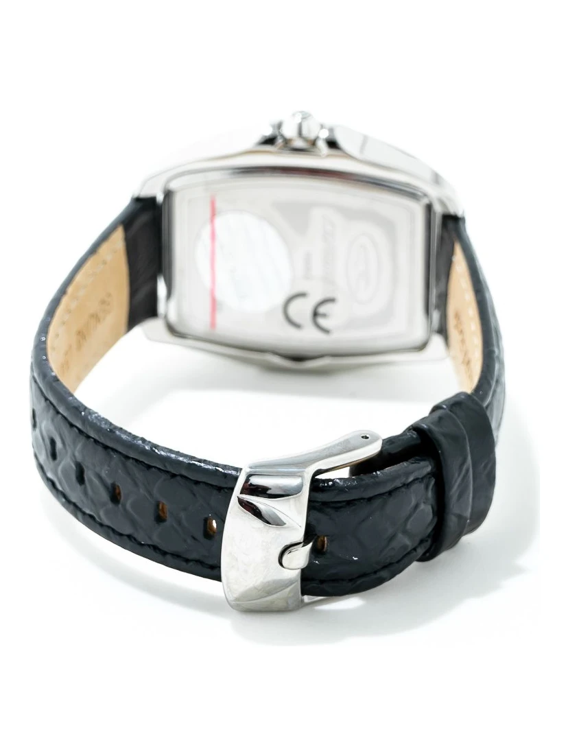 Black Leather Dress Watch