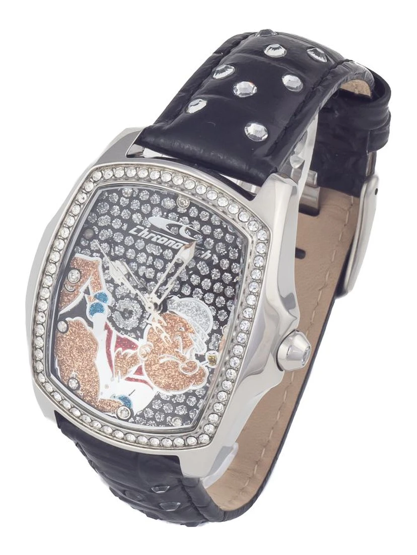 Black Leather Dress Watch
