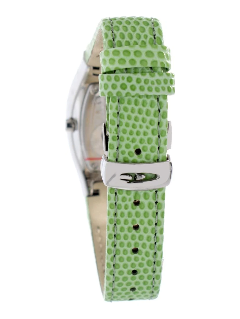 Green Leather Dress Watch