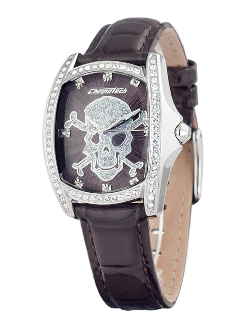 Black Leather Dress Watch
