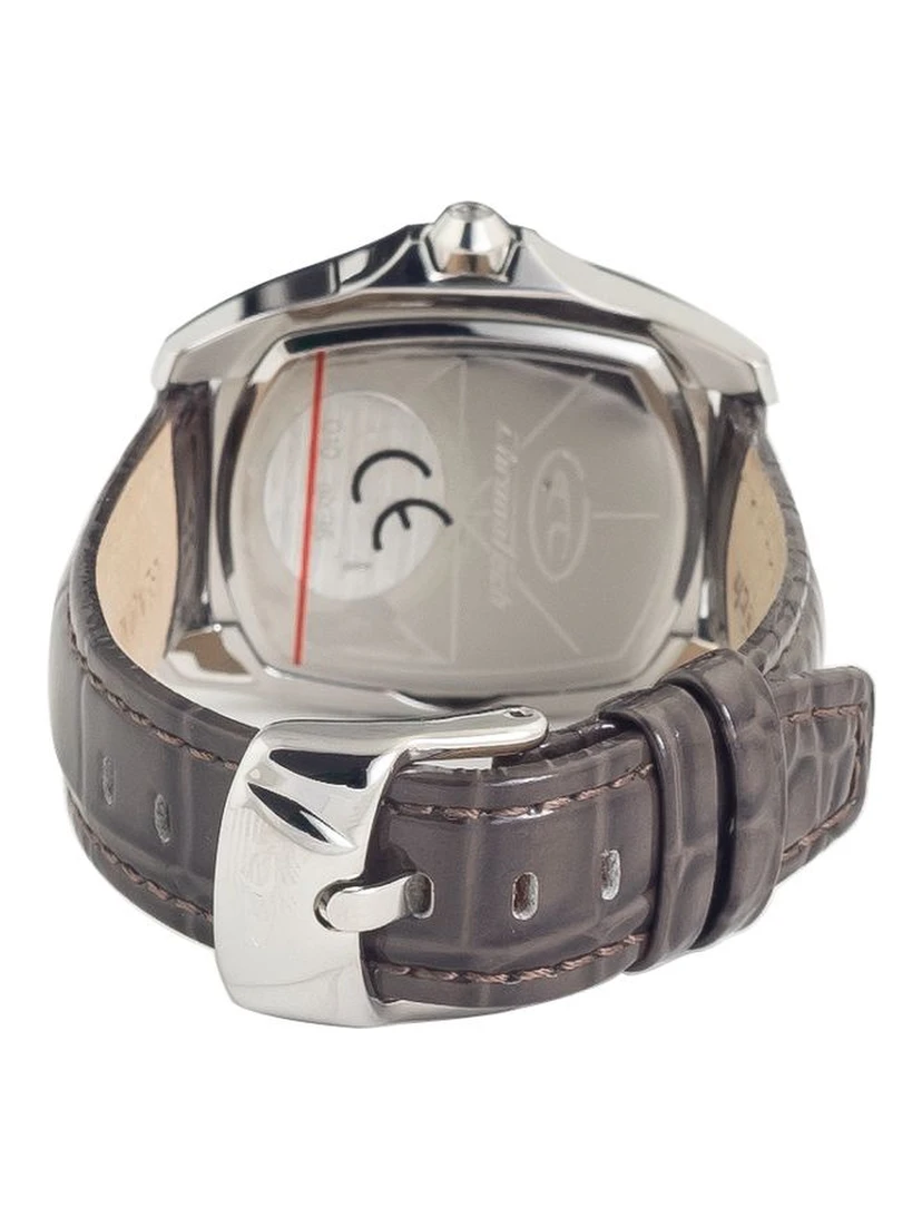 Black Leather Dress Watch