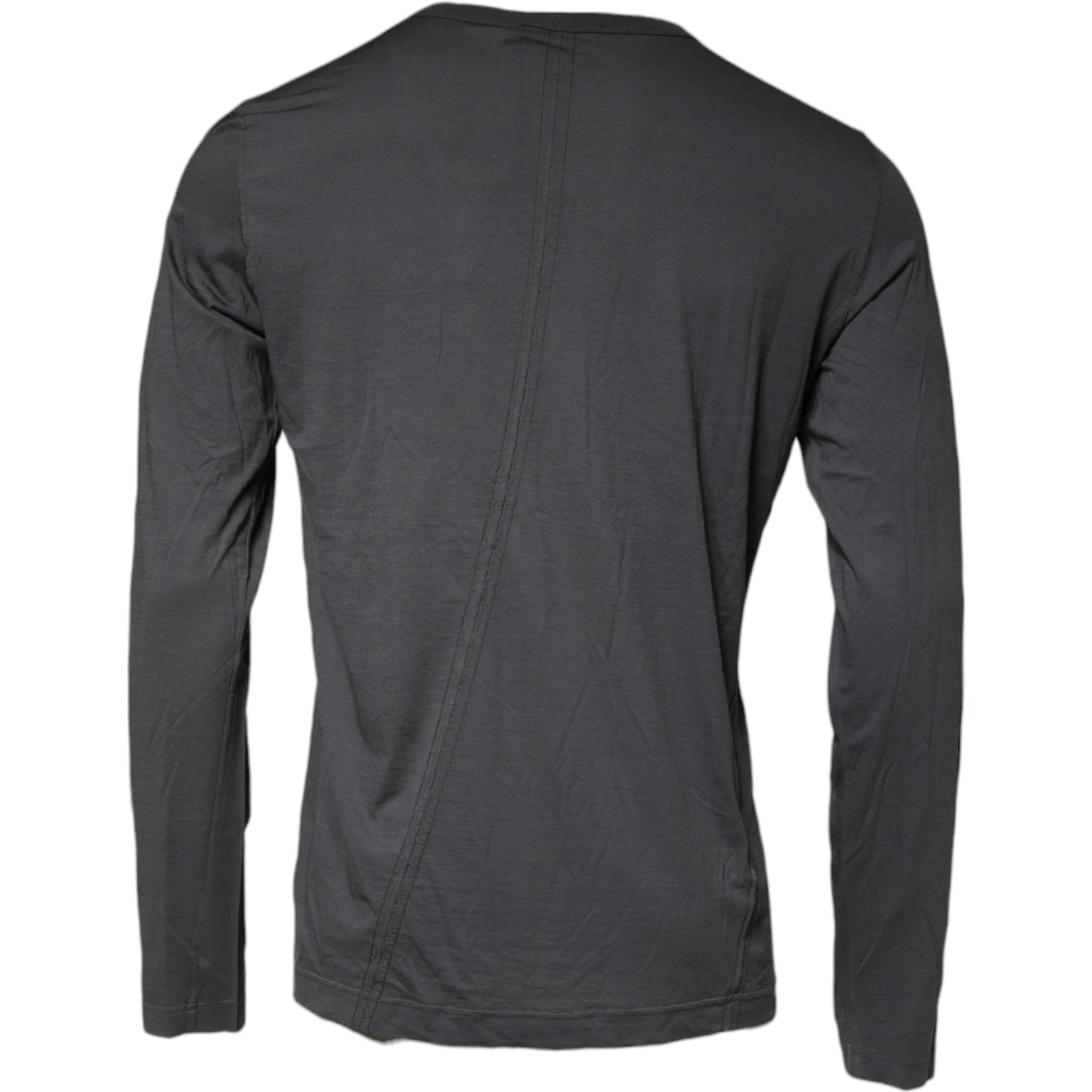 Gray Crown Bee Embroidery Pullover Sweater