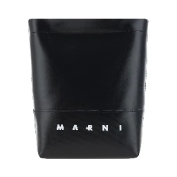Black Polyester Shoulder Bag