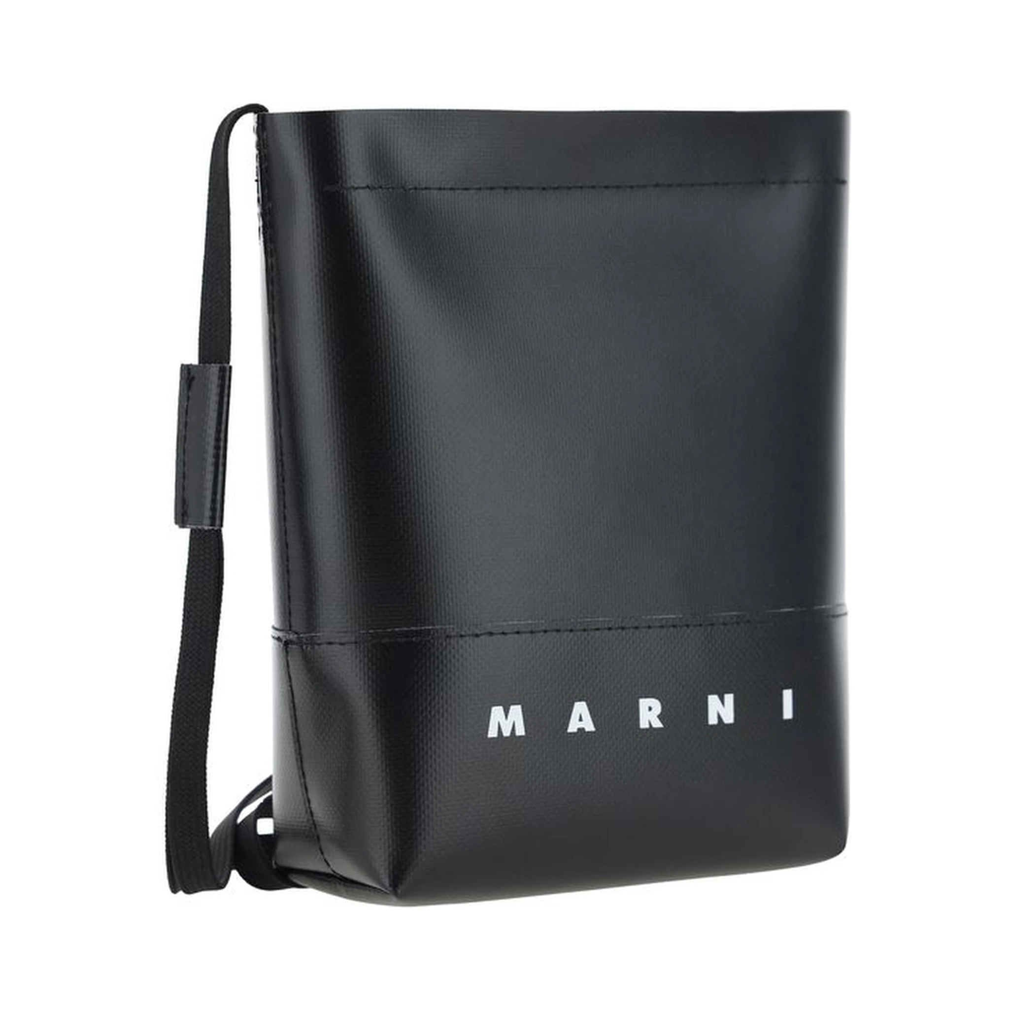 Black Polyester Shoulder Bag