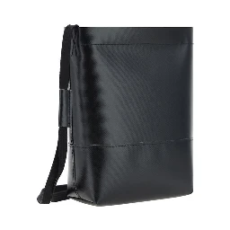Black Polyester Shoulder Bag
