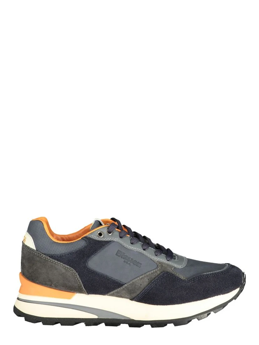 Blue Polyester Sneaker