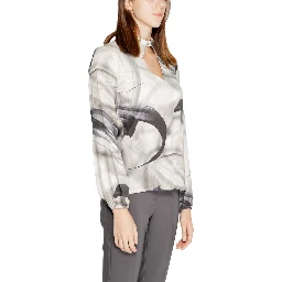 Gray Viscose Blouse