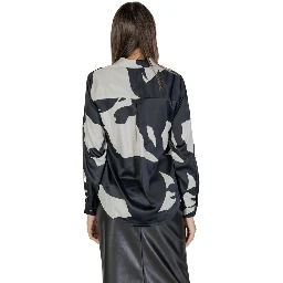Black Recycled Polyester Blouse